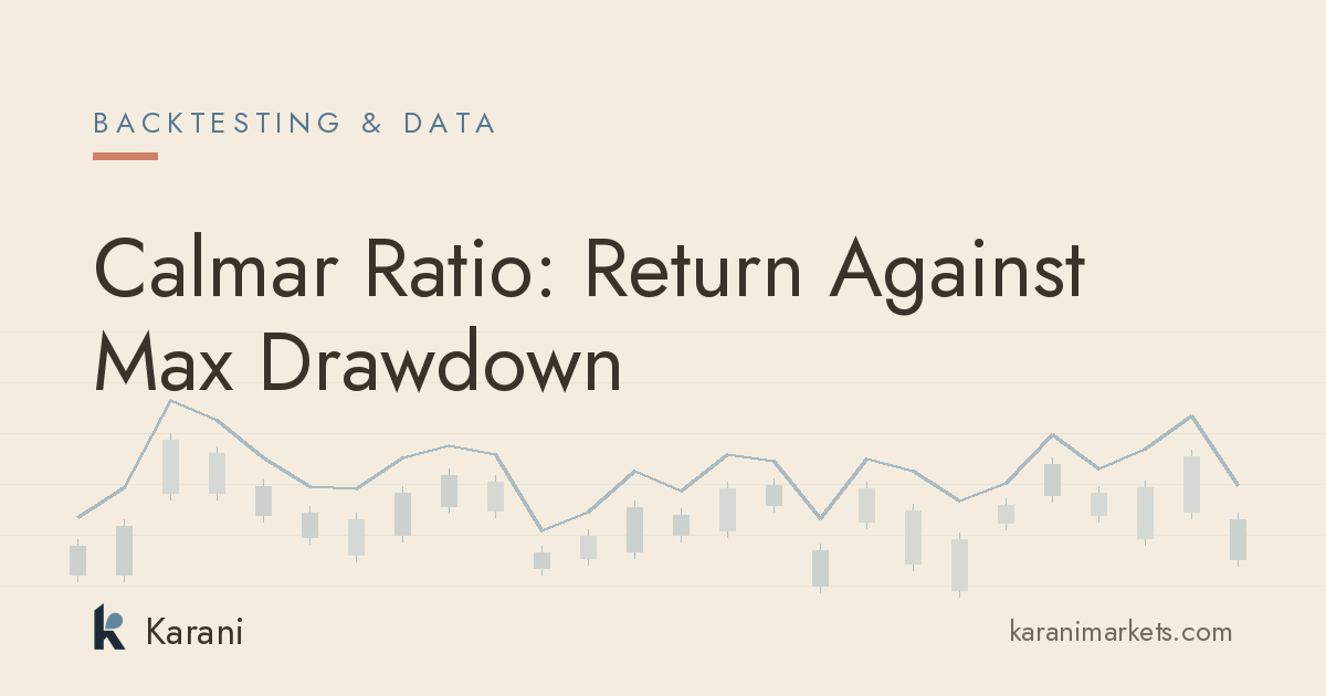 Calmar Ratio: Return Against Max Drawdown