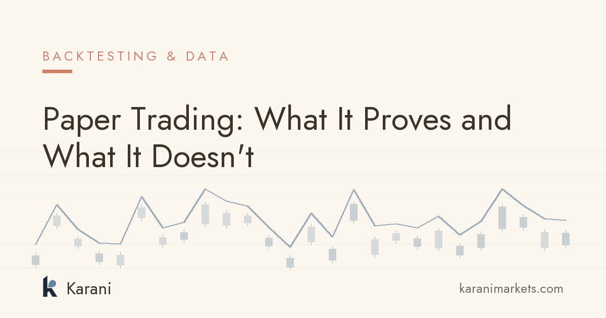 Paper Trading: What It Proves and What It Doesn't