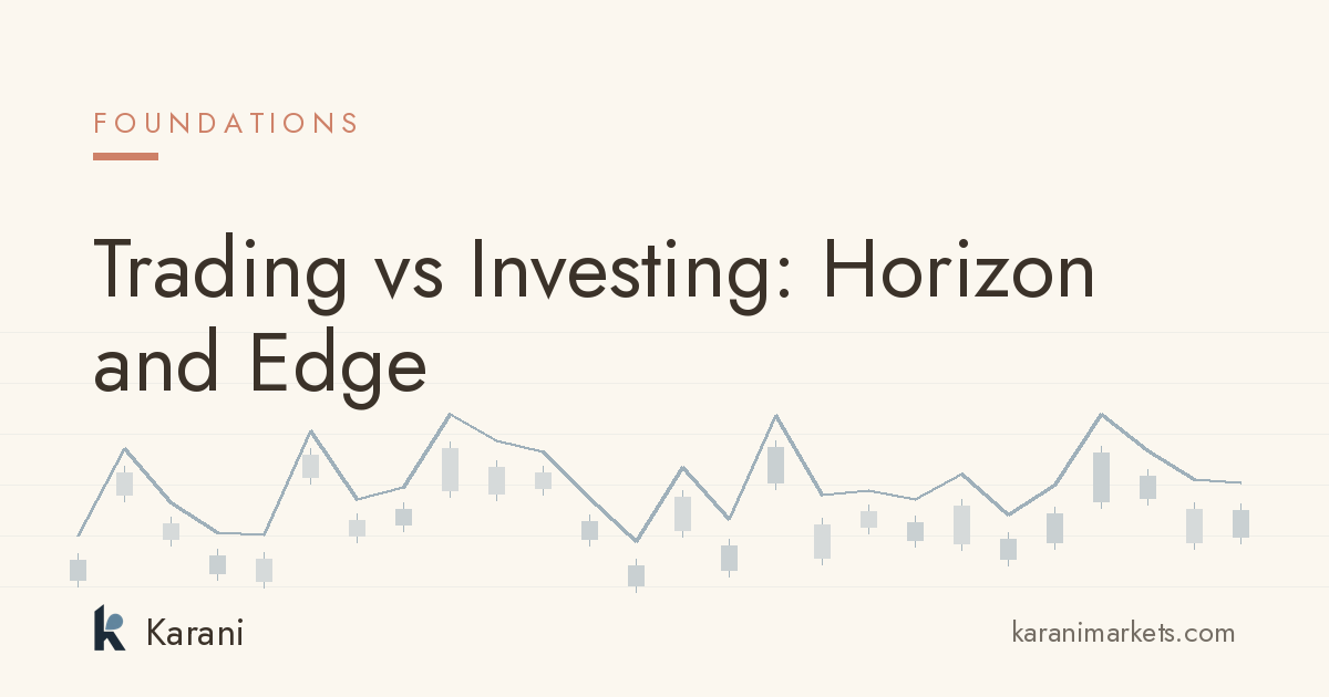 Trading vs Investing: Horizon and Edge